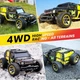 Машинка на пульте ENOZE 9204E 1:10 4WD 45 км/ч, радиоуправляемый внедорожник, RC машинка быстрая, авто на радиоуправлении, полный привод, машинка для бездорожья, пропорциональное управление - изображение 6