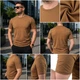 Чоловіча coyote brown базова футболка розмір XS - зображення 2