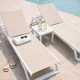 Комплект 2 шезлонга Siesta Tropic + Стол Siesta Ocean Side Table - White Taupe - изображение 2