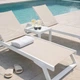 Комплект 2 шезлонга Siesta Tropic + Стол Siesta Ocean Side Table - White Taupe - изображение 3