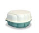 Детская песочница ракушка пластиковая 80 х 81 х 20 см DOLONI 01236/08 с крышкой белая бирюзовая - изображение 4