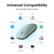 Миша бездротова безшумна UGREEN MU001 2.4 ГГц, 3 кнопки, 4000 dpi Green - изображение 8