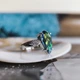 Серебряное кольцо с мистик топазом 3.492ct, вес изделия 3,6 гр (2203773) - изображение 5