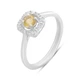 Срібна каблучка з цитрином nano 0.308ct, вага виробу 1,92 гр (2190059) - зображення 1