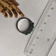 Серебряное кольцо с натуральным агатом 1.1ct, вес изделия 2,33 гр (2197256) - изображение 4