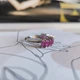 Срібна каблучка з натуральним рубіном 3.552ct, вага виробу 3,13 гр (2205210) - зображення 5