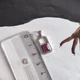 Серебряная подвеска с рубином 1.736ct, фианитами (2205227) - изображение 4