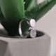 Серебряное кольцо с фианитами 0.21ct, вес изделия 2,42 гр (2197683) - изображение 2