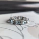 Срібна каблучка з натуральним топазом 6.787ct, фіанітами, вага виробу 5,3 гр (2207030) - зображення 5