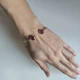 Серебряный браслет с натуральным рубином 7ct, вес изделия 8,3 гр (2206705) - изображение 6