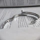 Серебряный браслет с фианитами, вес изделия 14,45 гр (2206408) - изображение 3