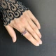 Серебряное кольцо с натуральным аметистом 2.491ct, вес изделия 5,23 гр (2163237) - изображение 7