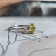 Срібна каблучка з цитрином nano 1.498ct, вага виробу 2,08 гр (2190158) - зображення 5
