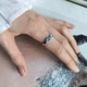 Срібна каблучка з натуральним топазом 1.601ct, фіанітами, вага виробу 2,61 гр (2207023) - зображення 7