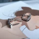 Серебряные серьги с натуральным гранатом 1.369ct (2203964) - изображение 5