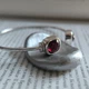Серебряный браслет с искусственным гранатом nano 7.208ct, фианитами, вес изделия 10,28 гр (2206743) - изображение 5