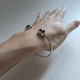 Серебряный браслет с искусственным гранатом nano 7.208ct, фианитами, вес изделия 10,28 гр (2206743) - изображение 7