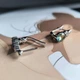 Серебряные серьги с мистик топазом 1.51ct (2203919) - изображение 5