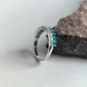 Серебряное кольцо с натуральным агатом 1ct, вес изделия 2,28 гр (2205425) - изображение 2