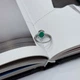 Серебряное кольцо с натуральным агатом, вес изделия 2,85 гр (2173595) - изображение 4
