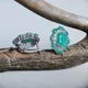 Серебряные серьги с натуральным изумрудом 11.133ct (2206316) - изображение 2