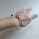Серебряный браслет с натуральным топазом 9.716ct, фианитами, вес изделия 10,82 гр (2206781) - изображение 7