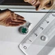 Серебряная подвеска с агатом 1.017ct, фианитами (2208235) - изображение 4