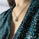 Серебряная подвеска с агатом 1.017ct, фианитами (2208235) - изображение 8