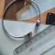 Серебряный браслет с натуральным рубином 9.699ct, фианитами, вес изделия 11,02 гр (2206637) - изображение 4