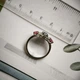 Серебряное кольцо с натуральным сапфиром 2.135ct, рубином, фианитами, вес изделия 2,8 гр (2180814) - изображение 4