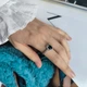 Серебряное кольцо с топазом Лондон Блю 1.821ct, вес изделия 2,93 гр (2204923) - изображение 7