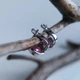 Серебряные серьги с натуральным рубином 7ct (2205098) - изображение 2