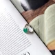 Серебряное кольцо с натуральным агатом, фианитами, вес изделия 3,68 гр (2174110) - изображение 5