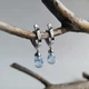 Серебряные серьги с натуральным топазом 9.364ct, фианитами (2206972) - изображение 3