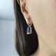Серебряные серьги с сапфиром nano 3.65ct (2206002) - изображение 7