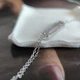 Серебряный браслет с фианитами, вес изделия 2,56 гр (2209065) - изображение 4