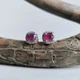 Серебряные серьги с натуральным рубином 2.146ct, фианитами (2205180) - изображение 2