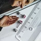 Серебряные серьги с натуральным рубином 2.146ct, фианитами (2205180) - изображение 4