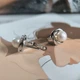 Серебряные серьги с натуральным жемчугом (2209096) - изображение 5