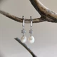 Серебряные серьги с натуральным жемчугом 8ct (2208945) - изображение 2