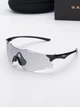 Спортивні фотохромні окуляри OAKLEY Cybr Zero OO9512D-0639 Polished Black/Clear Photochromic 50% Black Iridium - зображення 2