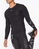 Чоловічий компресійний лонгслів 2XU CORE COMPRESSION Mens Black/Silver, розмір М ( арт. МА6398а) - изображение 2