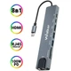 Перехідник USB-хаб WALKER WHUB-63 8в1 з роз'ємом Type-C grey - зображення 2