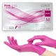 Нітрилові рукавички CEROS Fingers Pink (7-8) рожеві, 100шт, М - зображення 1