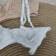 Бюстгальтер для кормления Mothercare набор 2 шт хлопковые без косточек Беж/Белый 80DD - изображение 4