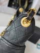 Сумка жіноча Chanel mini handbag black gold чорна (046) - зображення 8