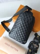 Сумка чоловіча слінг Louis Vuitton Sling Avenue чорна (051) - изображение 2