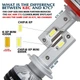 Автомобільні LED-лампи DawnKnight K8C H4 80W 6000k з обманкою (Canbus) - зображення 3