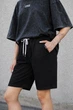 Жіночі Бавовняні Базові Трикотажні Шорти Basic Black&White XL (8056402) - зображення 1