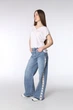 Джинсы wide leg женские L цвет голубой YUKI ЦБ-00292064 - изображение 4